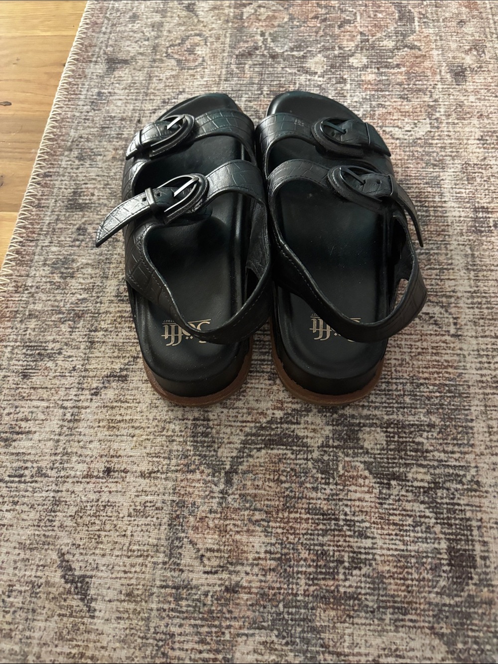 Sofft Embossed Leather Sandals - Picture 3 of 6